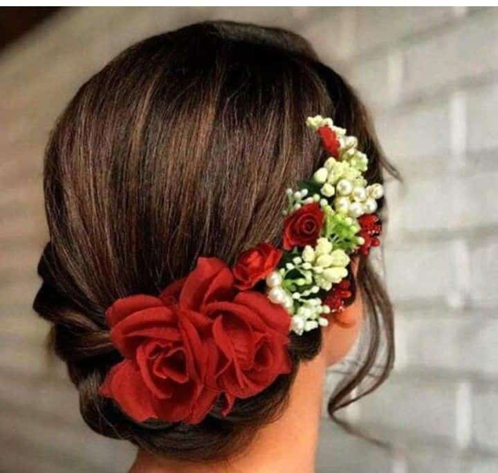 Floral Hair Accessories for Bun