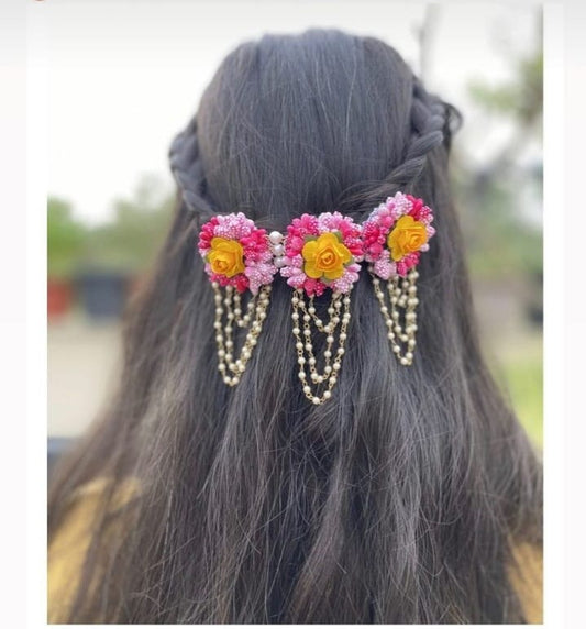 Floral Hair Accessories for Long hairs