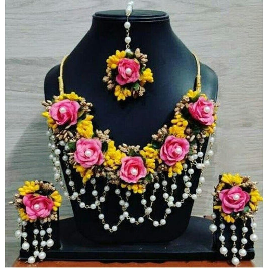 floral jewellery for mehndi