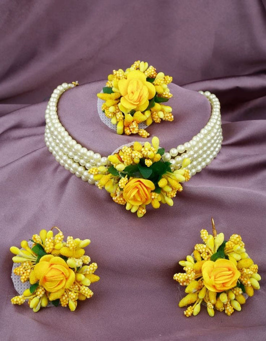 Mehndi Floral jewellery set