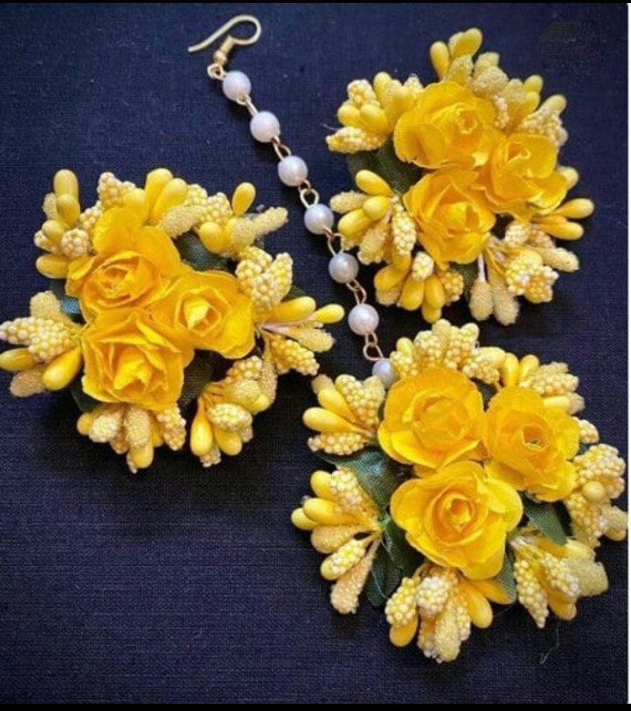 floral jewellery for mehndi